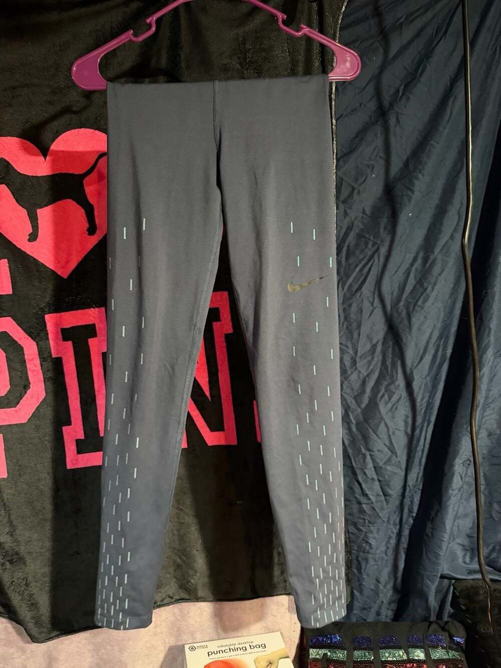 Nike Epic Lux Flash Reflective Running Tights Grey